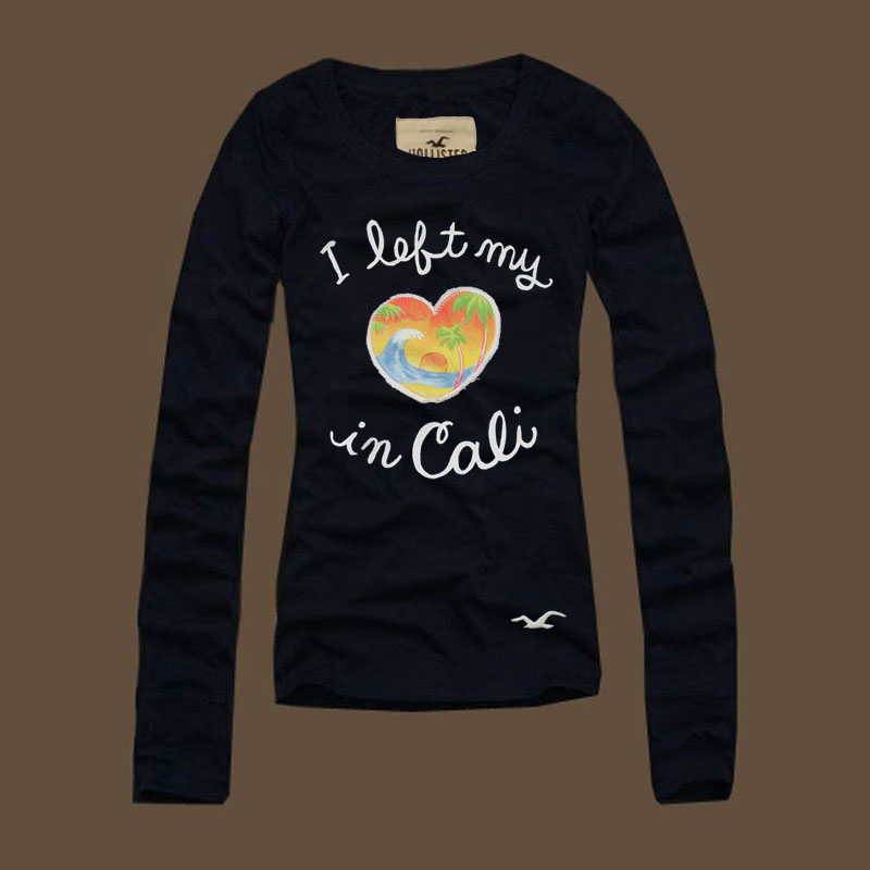 Hollister Mujeres De Cuello Redondo Largo Remera HCO4742